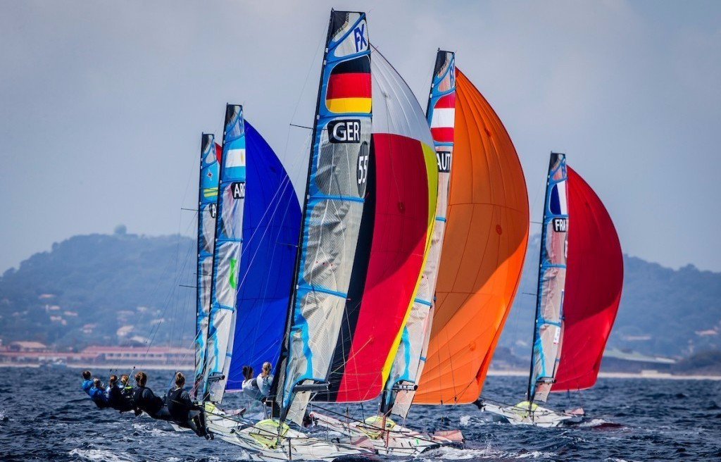 It proved to be an action-packed opening day of the Sailing World Cup in Hyères ©World Sailing