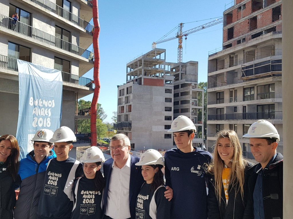 Bach visits Buenos Aires to check Summer Youth Olympic Games preparations