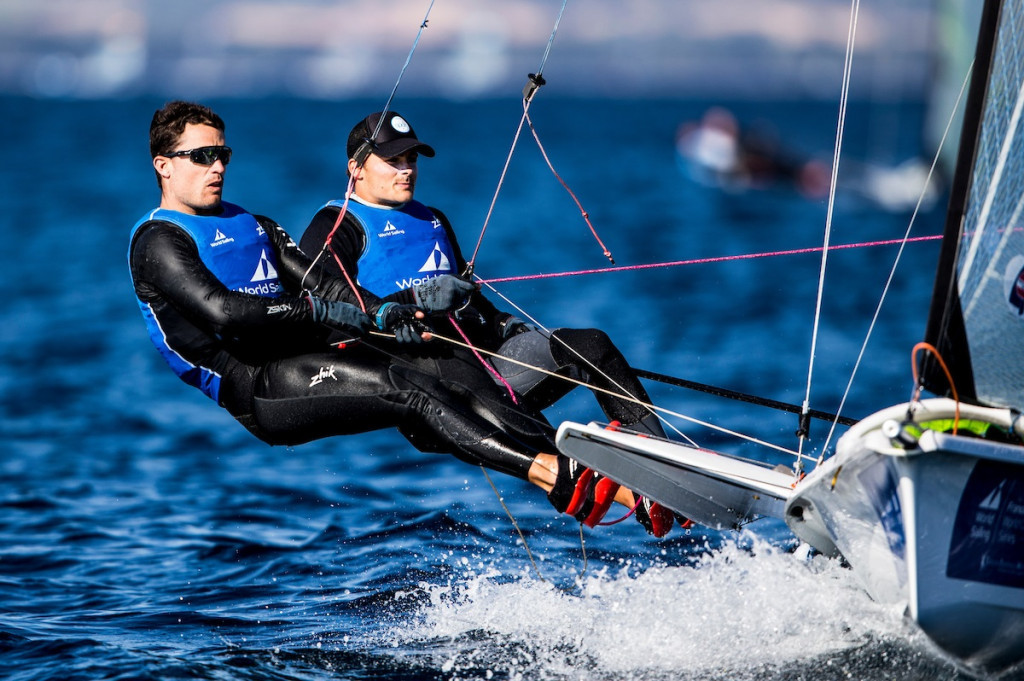 Diego Botin and Iago Lopez have already wrapped up victory in the men's 49er class ©World Sailing