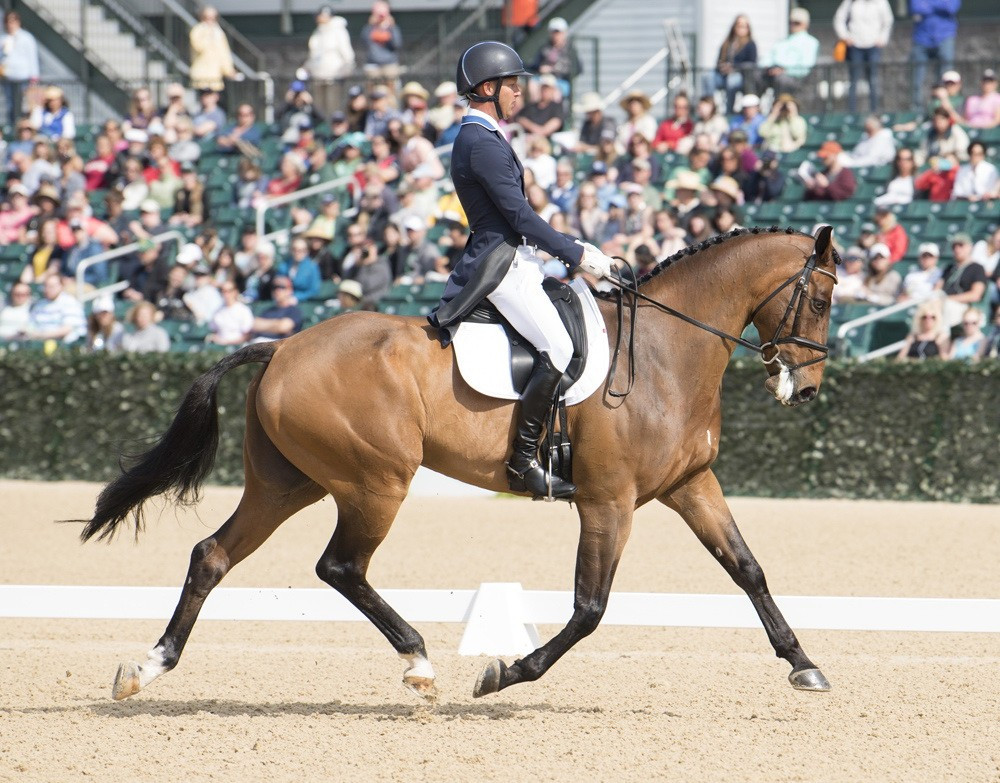 Clark Montgomery rode Loughan Glen into the lead at the Rolex Kentucky Three-Day Event ©FEI