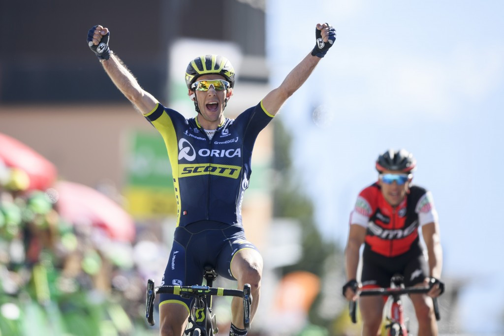 Simon Yates edged Richie Porte to win the fourth stage of the race ©Getty Images