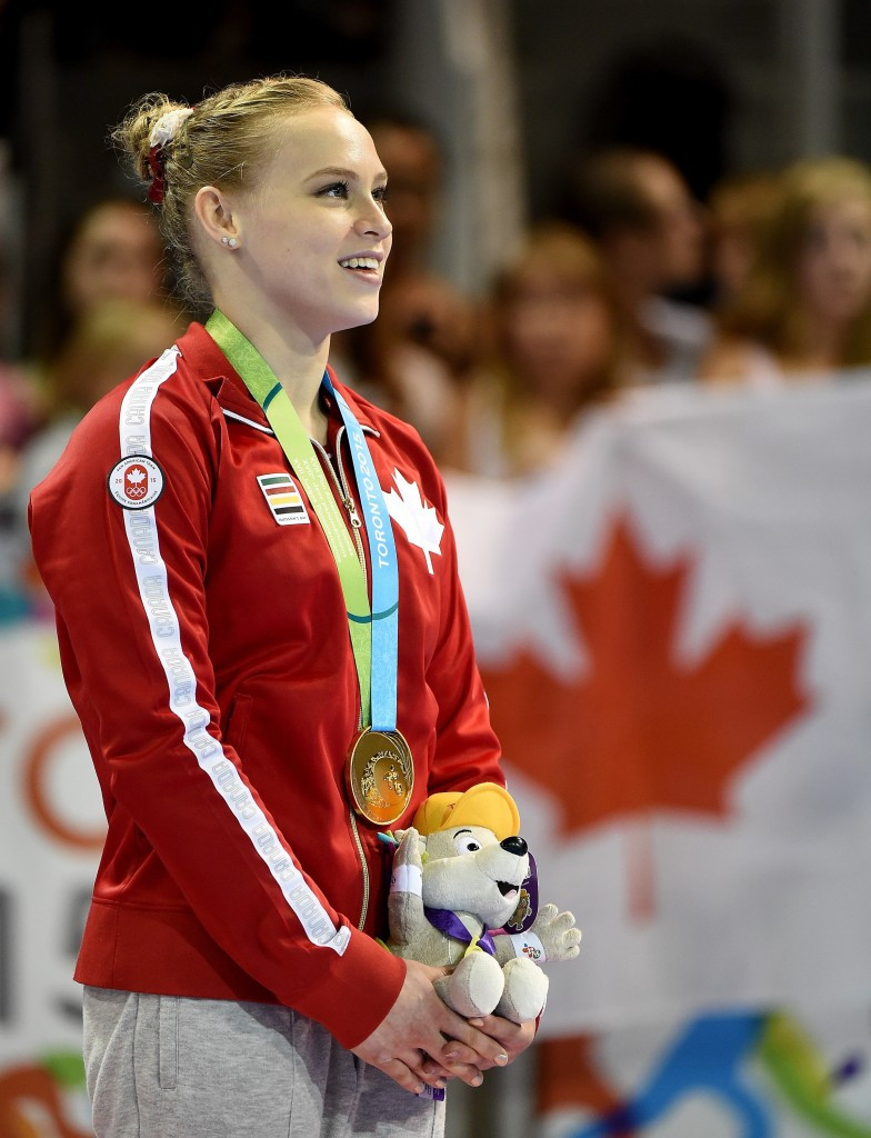 Ellie Black won her third gold of Toronto 2015 to the delight of the crowd ©Getty Images