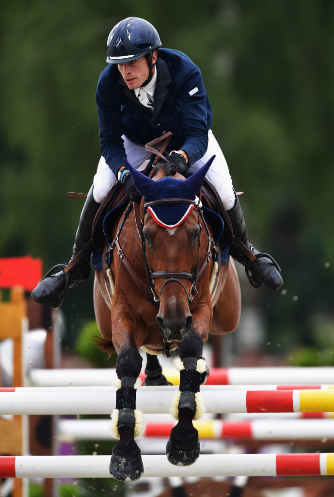 Maxime Livio, pictured competing last year, finished in second place today ©FEI