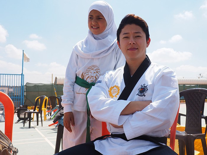 South Korean helping boost standards at Taekwondo Humanitarian Foundation camp