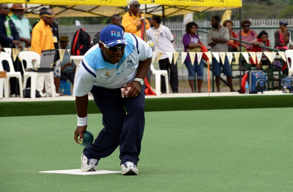 Semesa Naiseruvati won gold in the men’s singles lawn bowls competition ©Port Moresby 2015 