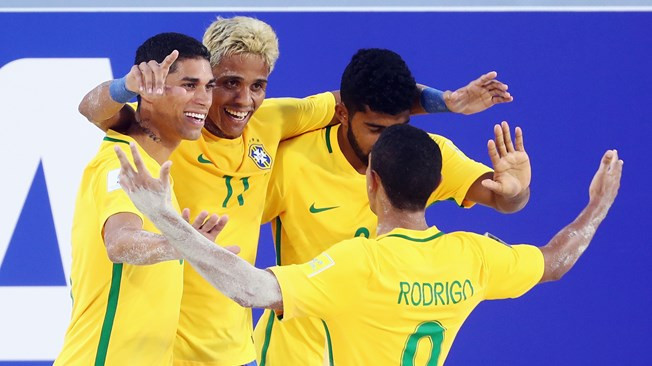 Brazil beat Japan 9-3 today to secure top spot in Group D ©Getty Images