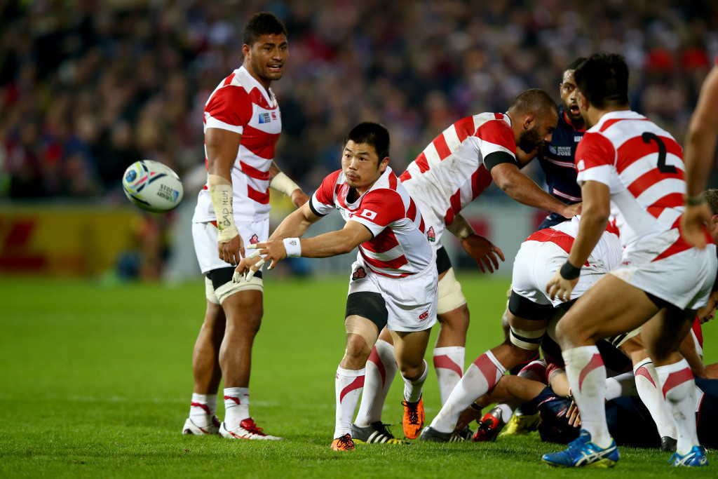 Land Rover was also a worldwide partner of the 2015 Rugby World Cup, where Japan performed beyond expectations ©Getty Images