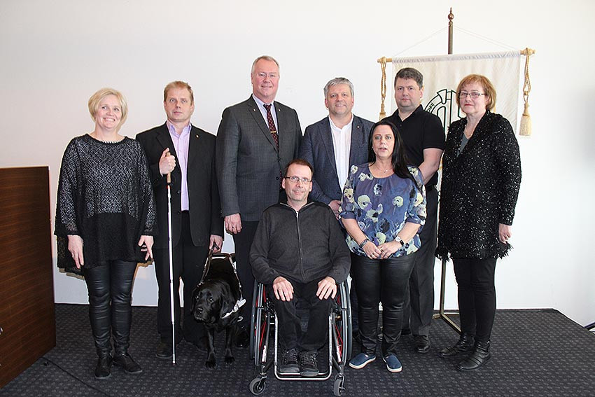 The eight members of the National Paralympic Committee of Iceland Central Board after the election ©NPC of Iceland