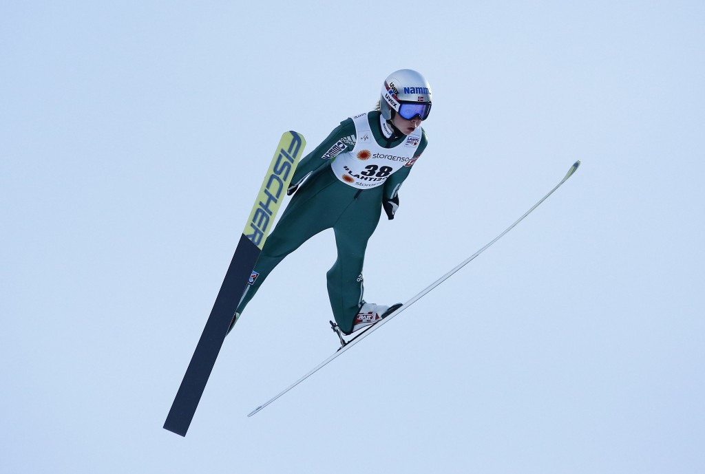 Maren Lundby is the sole female ski jumper on the team ©Getty Images