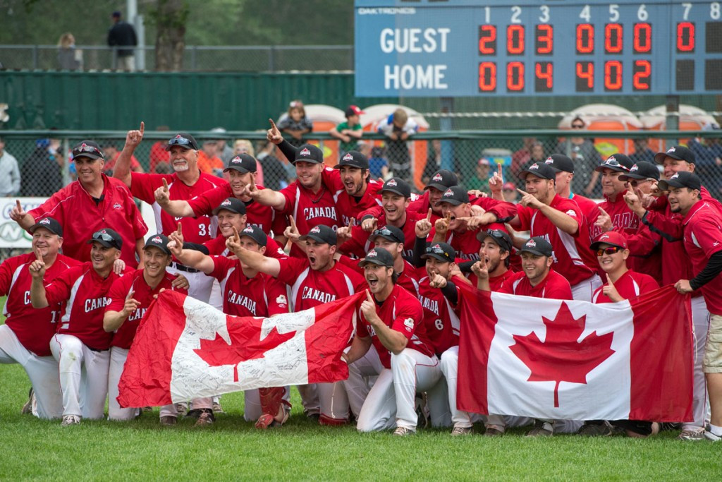 Canada's men's softball team are the reigning world champions ©WBSC