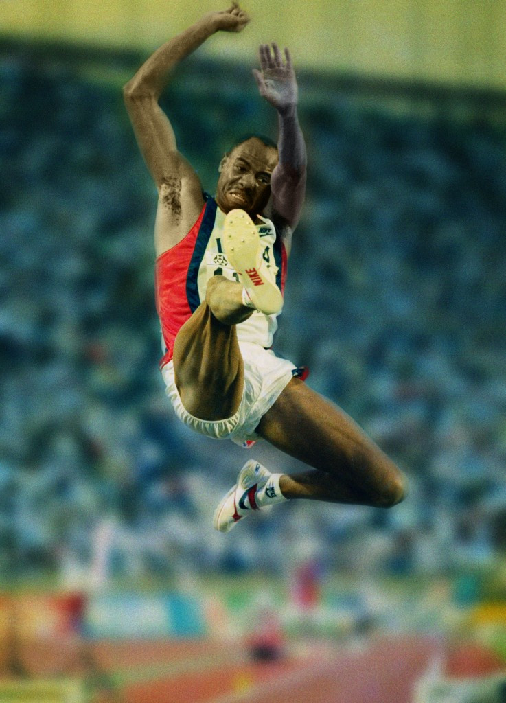 Mike Powell's long jump world record hold, set at Tokyo in 1991, would be among the marks that could be reset under European Athletics new proposals ©Getty Images