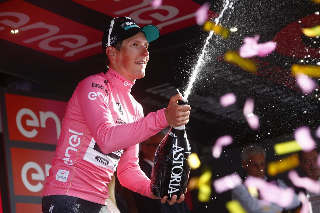 Lukas Pöstlberger is the first Austrian cyclist to win a stage at the Giro d'Italia ©Getty Images