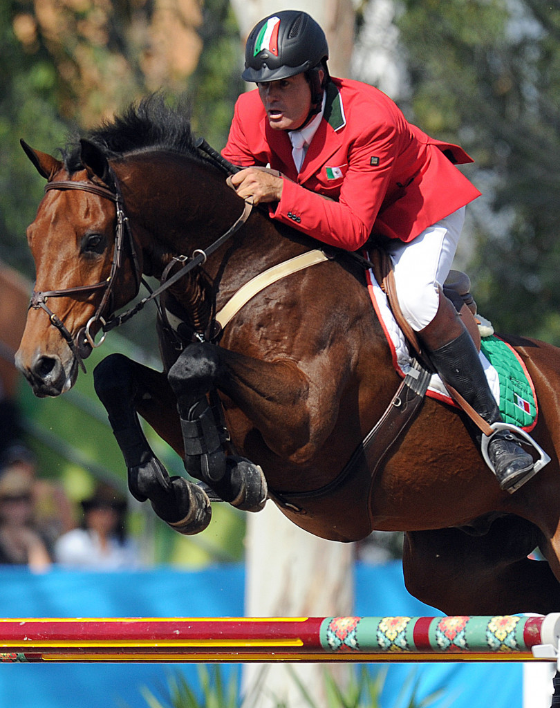 Mexico's Antonio Maurer had just one fault in the second round of jumping ©Getty Images