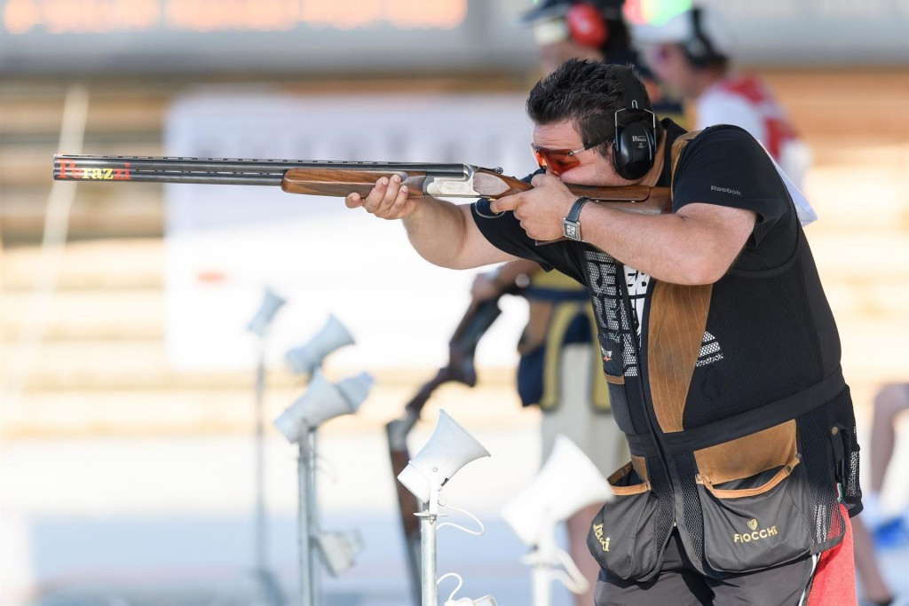 Antonio Bailon of Spain broke the world record as he claimed the trap title in Larnaca ©ISSF