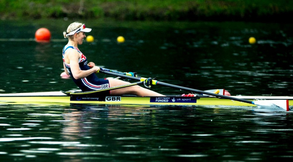 Great Britain's Vicky Thornley made it through to the final of the women's single sculls ©FISA / Igor Meijer