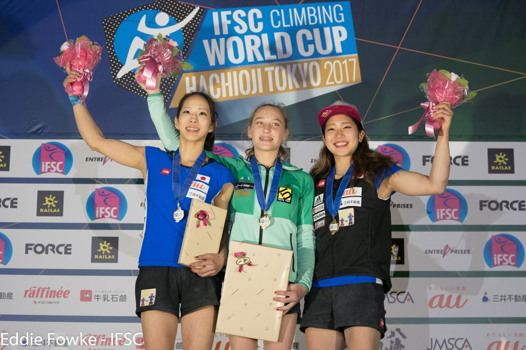 Janja Garnbret of Slovenia secured her second win of the season ©IFSC