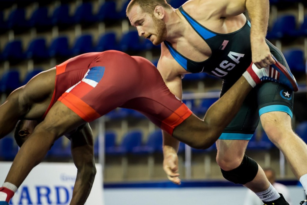 Kyle Snyder was one of five US athletes to win gold today at the Pan-American Wrestling Championships ©UWW