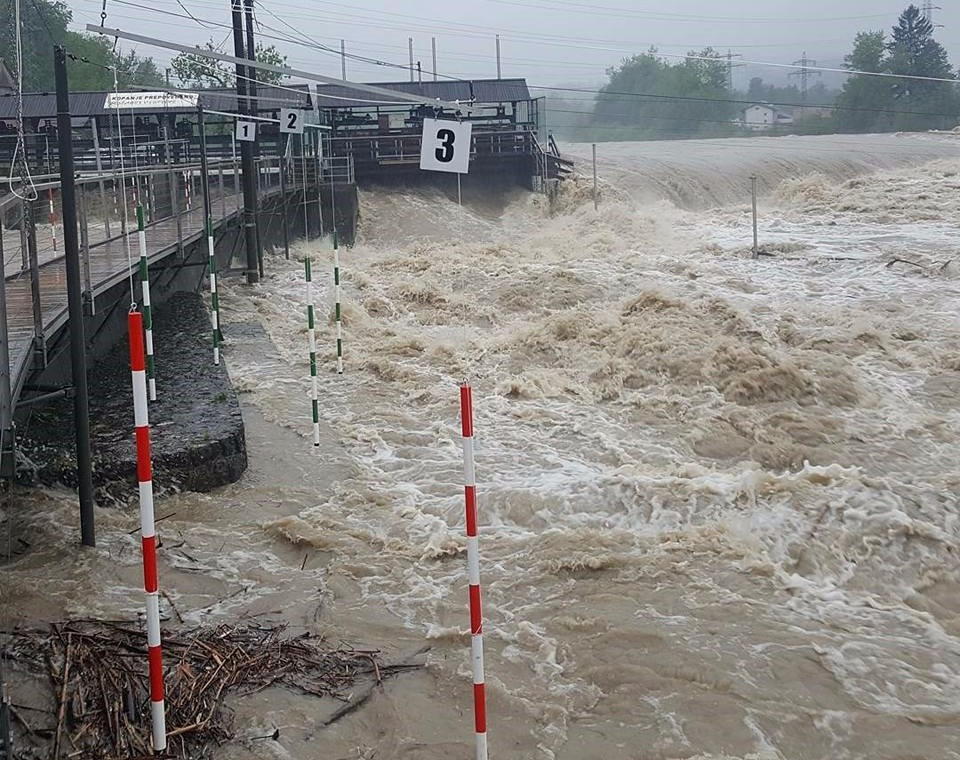 Floods damage course for Canoe Slalom European Championships with just weeks to go
