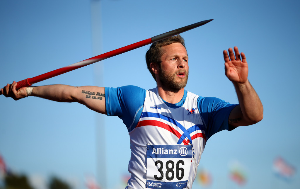 Helgi Sveinsson broke his own men’s F42 javelin world record ©Getty Images