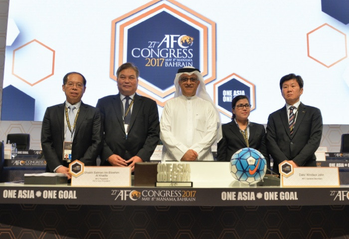 The four officials were elected during today's AFC Congress ©AFC