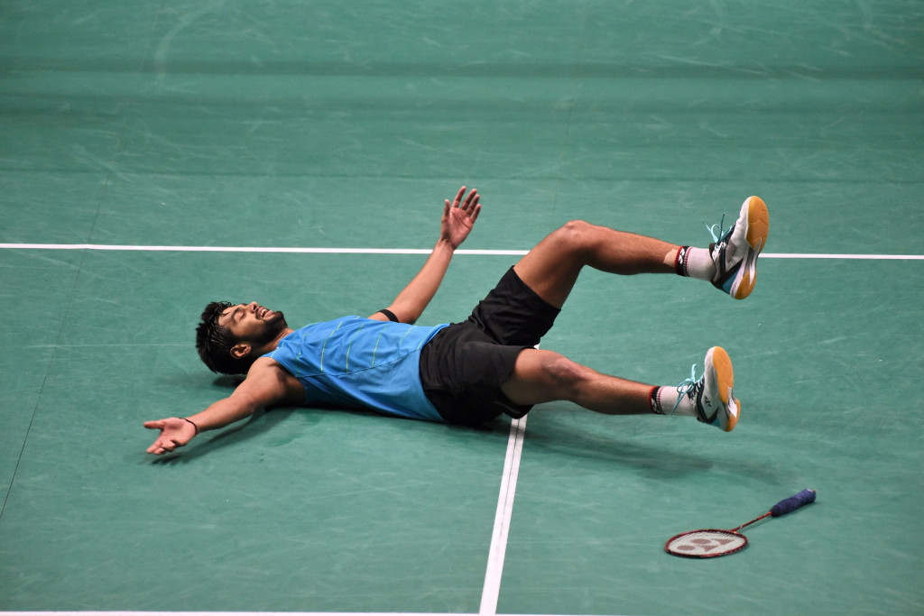 Sai Praneeth has moved into 10th place in the BWF Destination Dubai rankings after his Singapore Super Series victory last month ©Getty Images