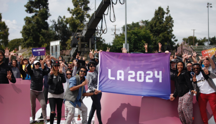 A welcome event for LA 2024 to coincide with the Evaluation Commission visit ©LA 2024/Flickr