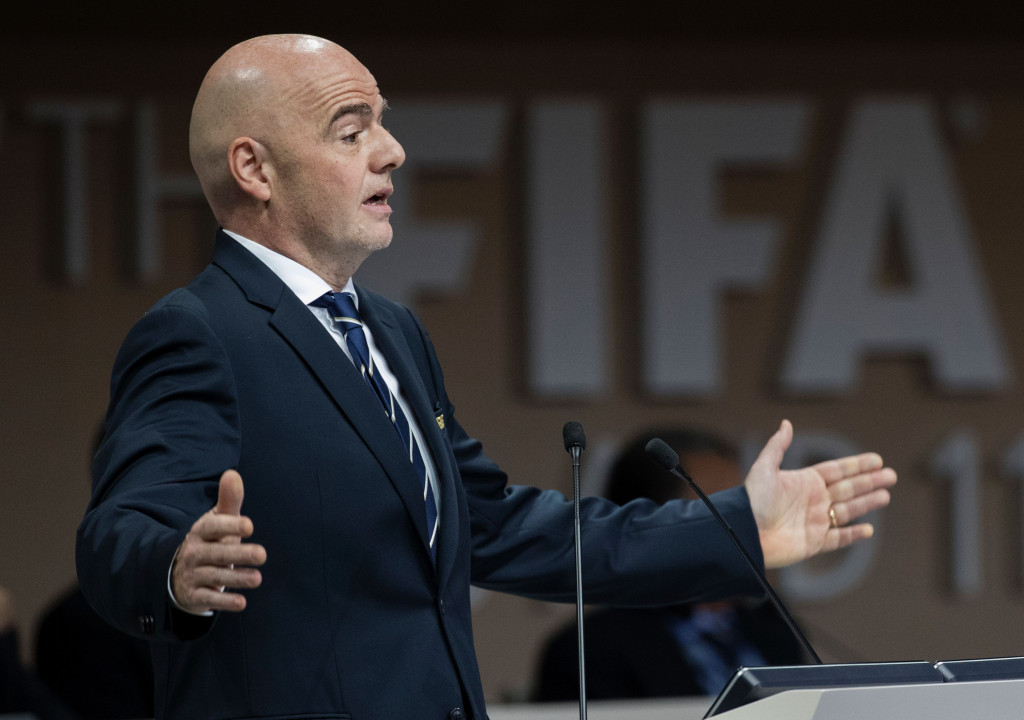 FIFA President Gianni Infantino has attacked critics of his leadership ©Getty Images