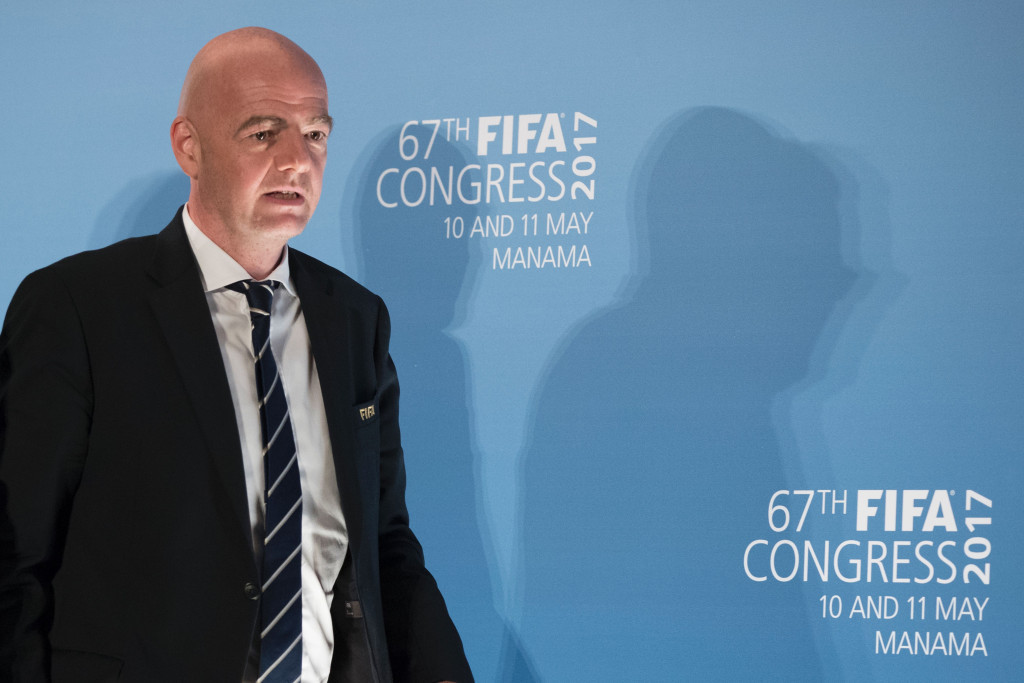 FIFA President Gianni Infantino reiterated his claim that the crisis was over for world football's governing body ©Getty Images
