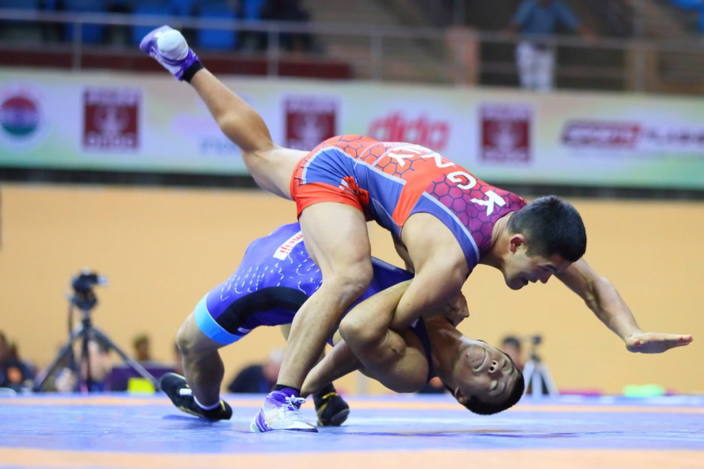 Kenichiro Fumita was one of Japan's two gold medallists at the Asian Wrestling Championships today ©UWW