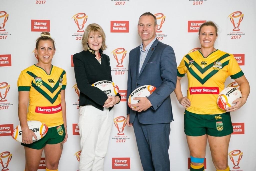 Harvey Norman have been announced as the major partner of the 2017 Women’s Rugby League World Cup ©RILF