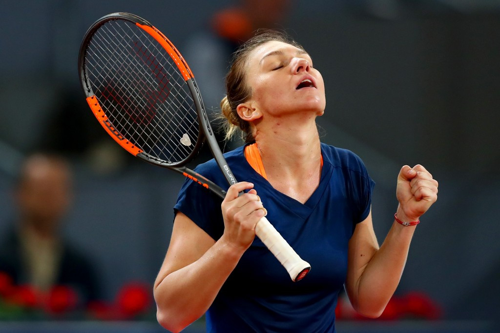 Simona Halep made it through to the final of the Madrid Open today ©Getty Images