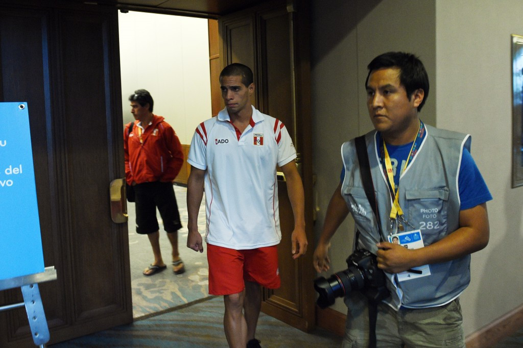 Peruvian swimmer Mauricio Fiol became the first athlete to produce a positive drug test at the Games ©AFP/Getty Images
