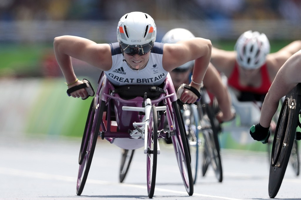 Great Britain's Samantha Kinghorn set a new world record in the women's 200m T53 ©Getty Images