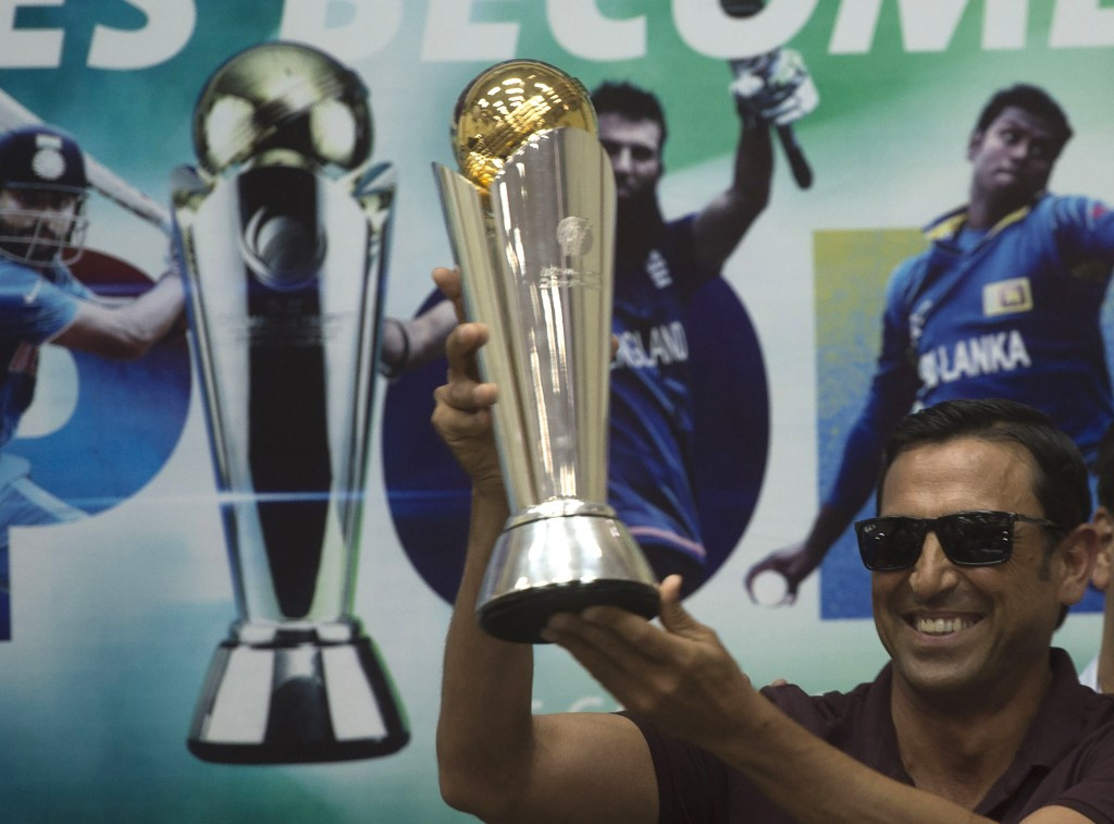The ICC Champions Trophy, pictured with Pakistan's Younis Khan, will be contested for between June 1 and 18 ©Getty Images