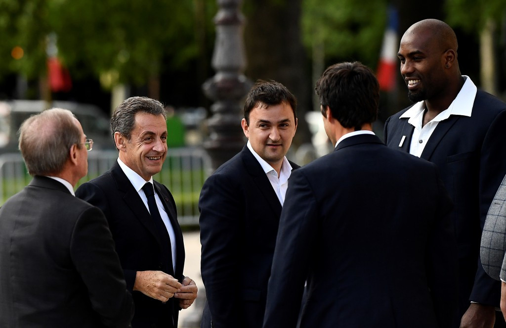 Former French President Nicolas Sarkozy was among those attending the dinner ©Getty Images