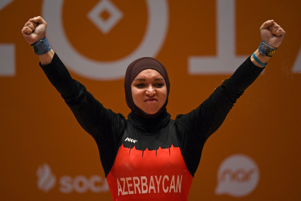 Anastassiya Ibrahimli struck weightlifting gold for hosts Azerbaijan as action continued today at the Islamic Solidarity Games in Baku ©Getty Images