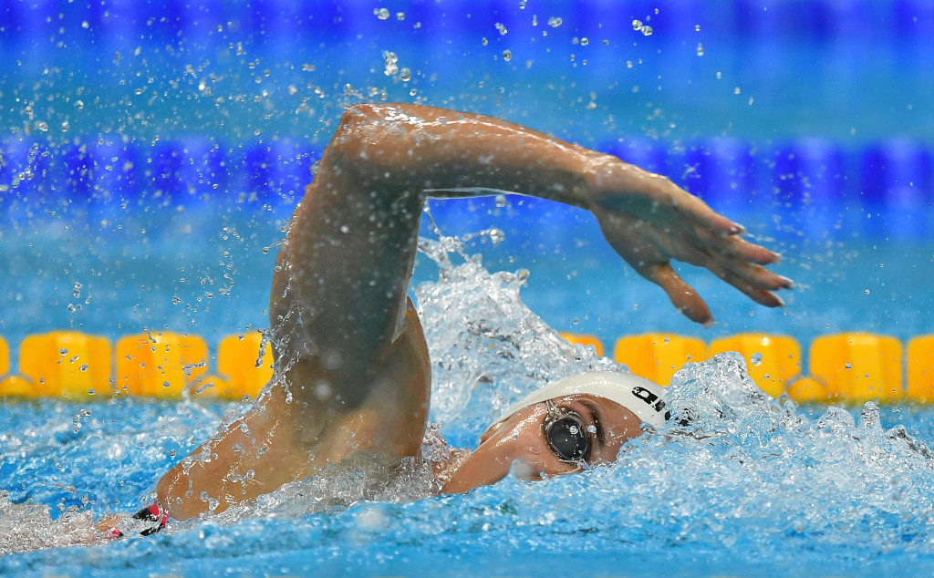 Ilknur Nihan Cakici won the women's 100m freestyle event as Turkey continued to exert their dominance in the pool ©Getty Images
