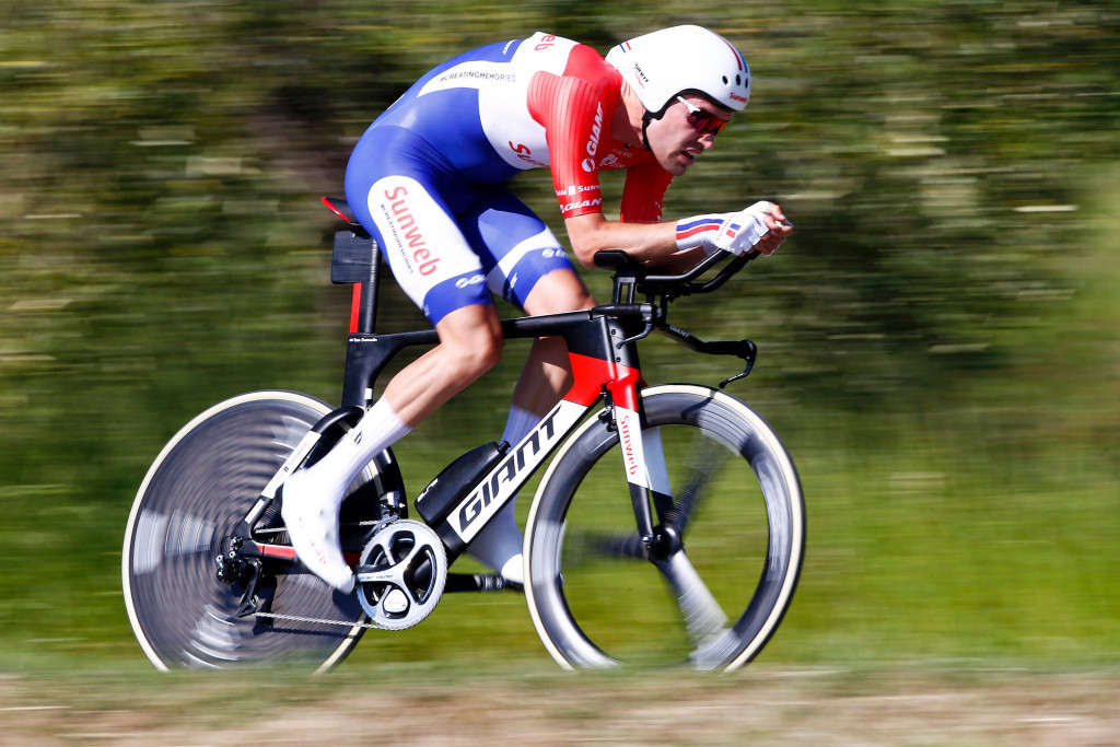 Tom Dumoulin produced an impressive time trial to earn the race lead ©Getty Images