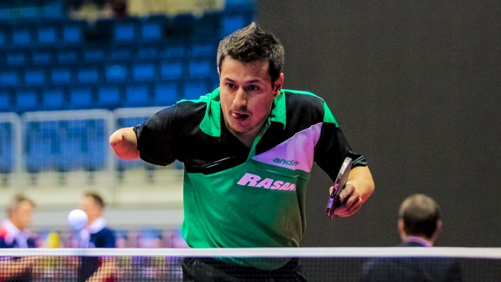 Denislav Kodjabashev won his singles match but Bulgaria were beaten by Austria overall ©ITTF