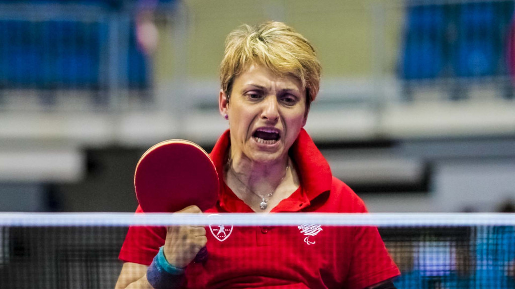 The Italian pairing of Michaela Brunelli, pictured, and Giada Rossi maintained their unbeaten record today ©ITTF