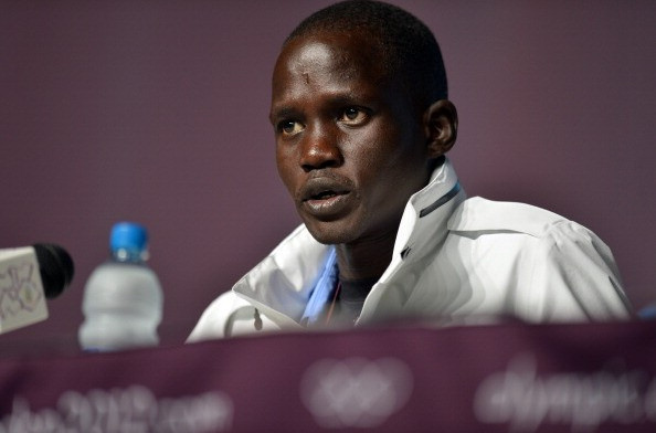 US-based South Sudanese marathon runner Guol Mariol competed at the London 2012 Olympic Games as an independent athlete ©AFP/Getty Images