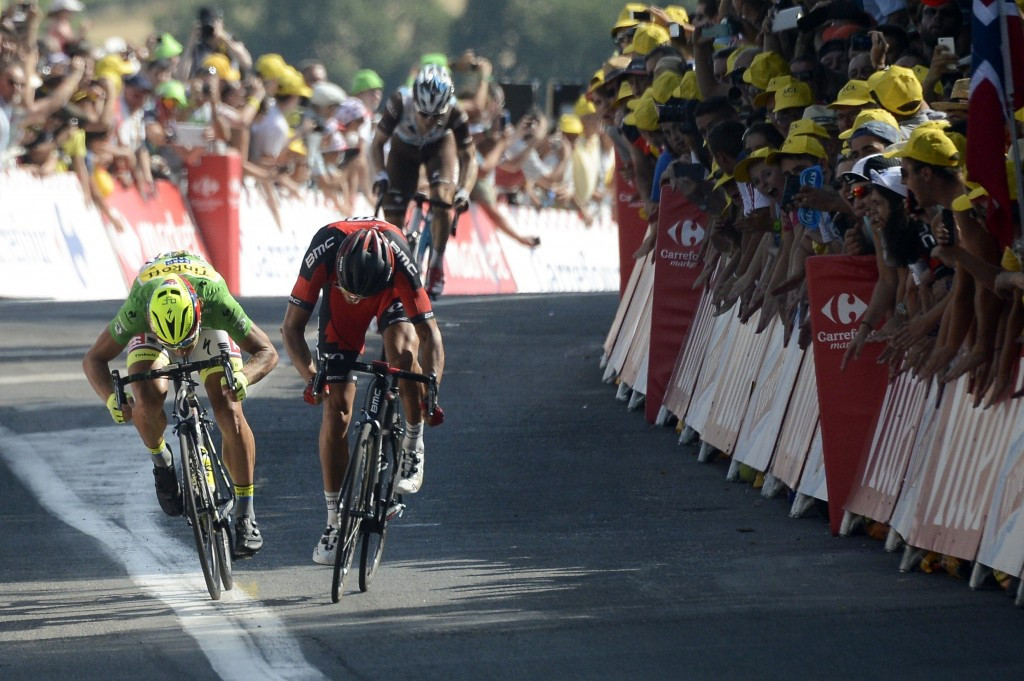 Belgian van Avermaet claims maiden Tour de France stage victory after beating Sagan in sprint