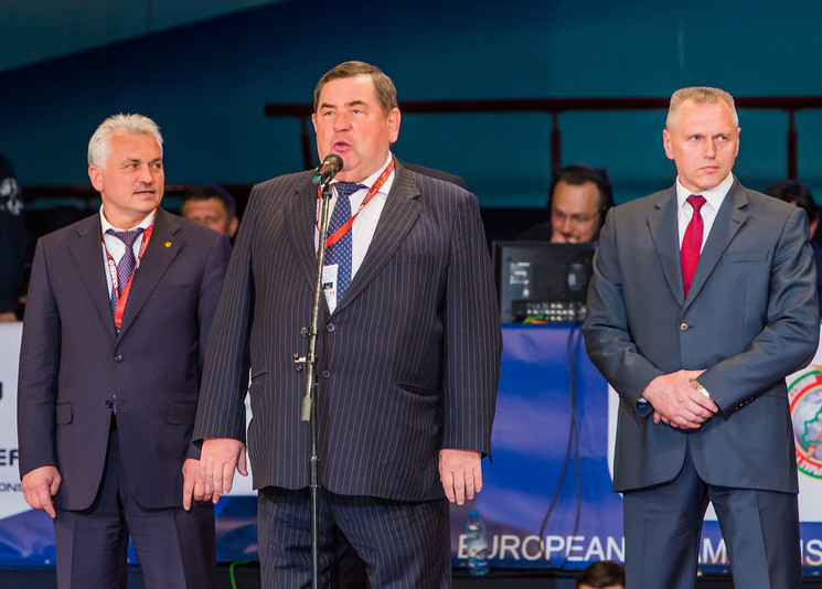 International Sambo Federation President Vasily Shestakov was among the speakers during the Ceremony ©FIAS