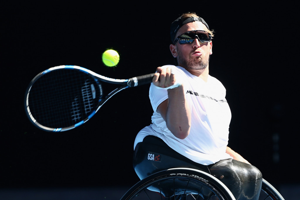 Dylan Alcott, pictured competing at the Australian Open, beat arch-rival David Wagner today ©Getty Images