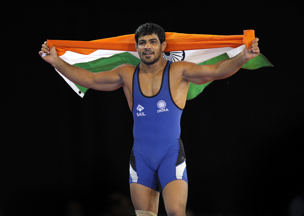 Top India wrestler Sushil Kumar was involved in a major selection row before the Olympic Games ©Getty Images