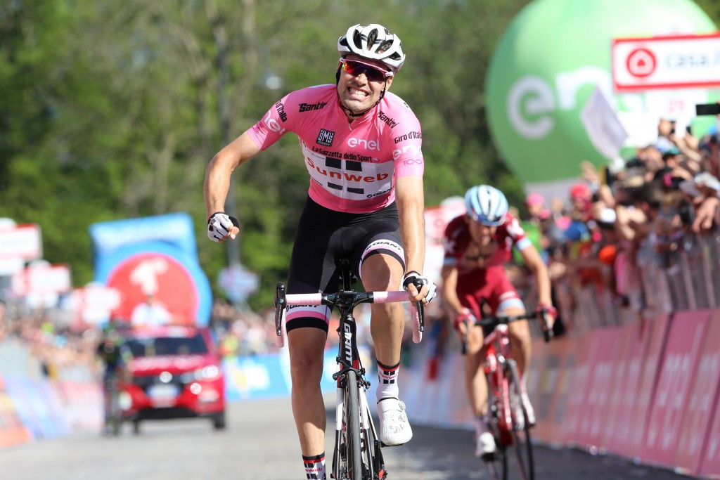 Dumoulin extends Giro d'Italia race lead by winning stage 14