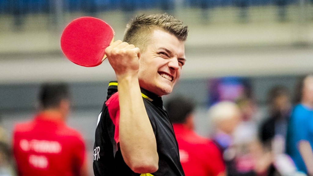 Thomas Schmidberger contributed to Germany's success in the men's class three event ©Richard Kalocsai/ITTF
