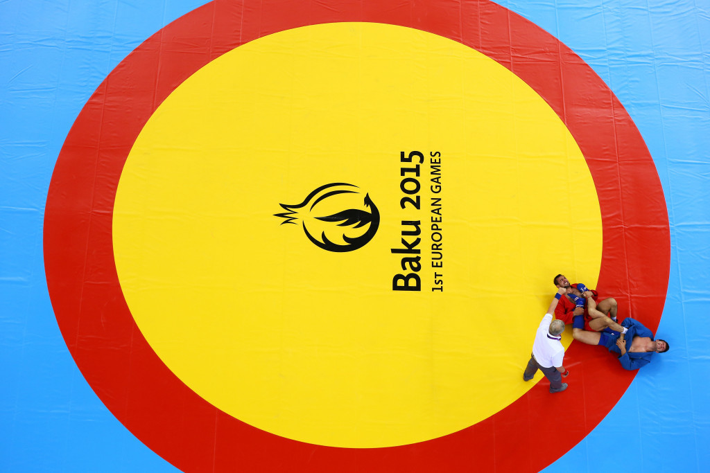 Sambo featured on the sports programme for the inaugural European Games in Azerbaijan's capital Baku ©Getty Images
