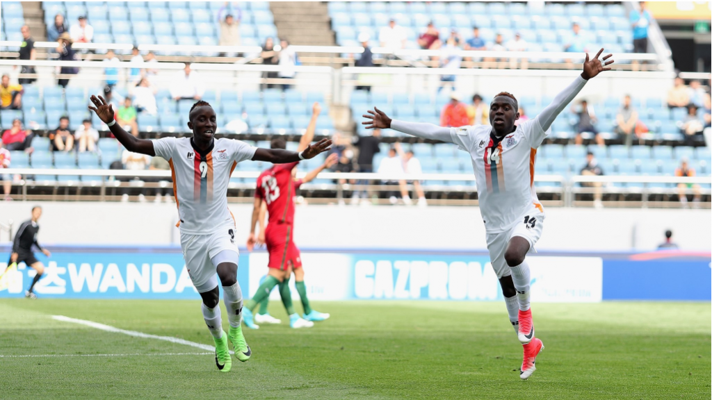 African champions Zambia made an excellent start to their FIFA Under-20 World Cup campaign today after beating two-time winners Portugal 2-1 in Group C ©Getty Images