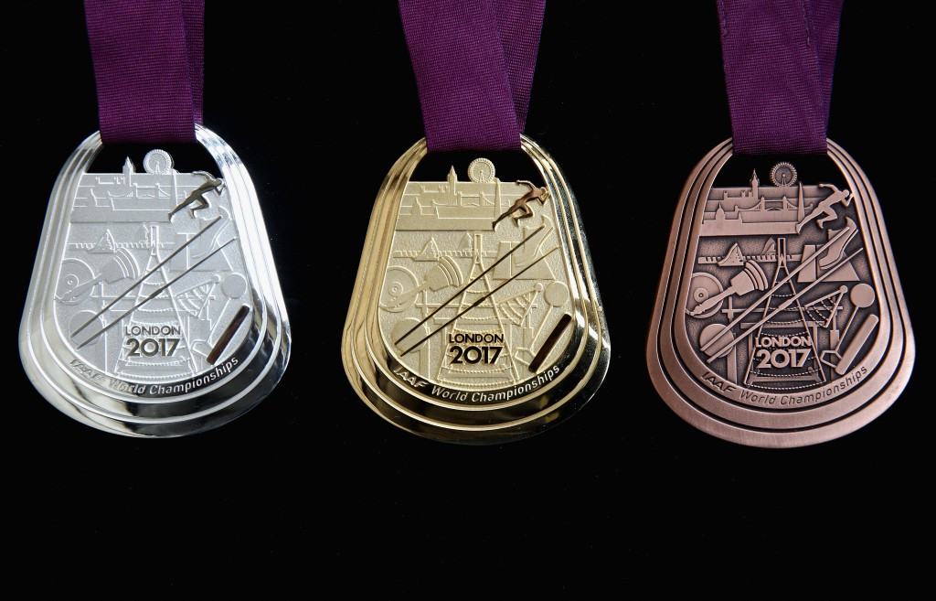 The medals feature iconic London landmarks ©London 2017